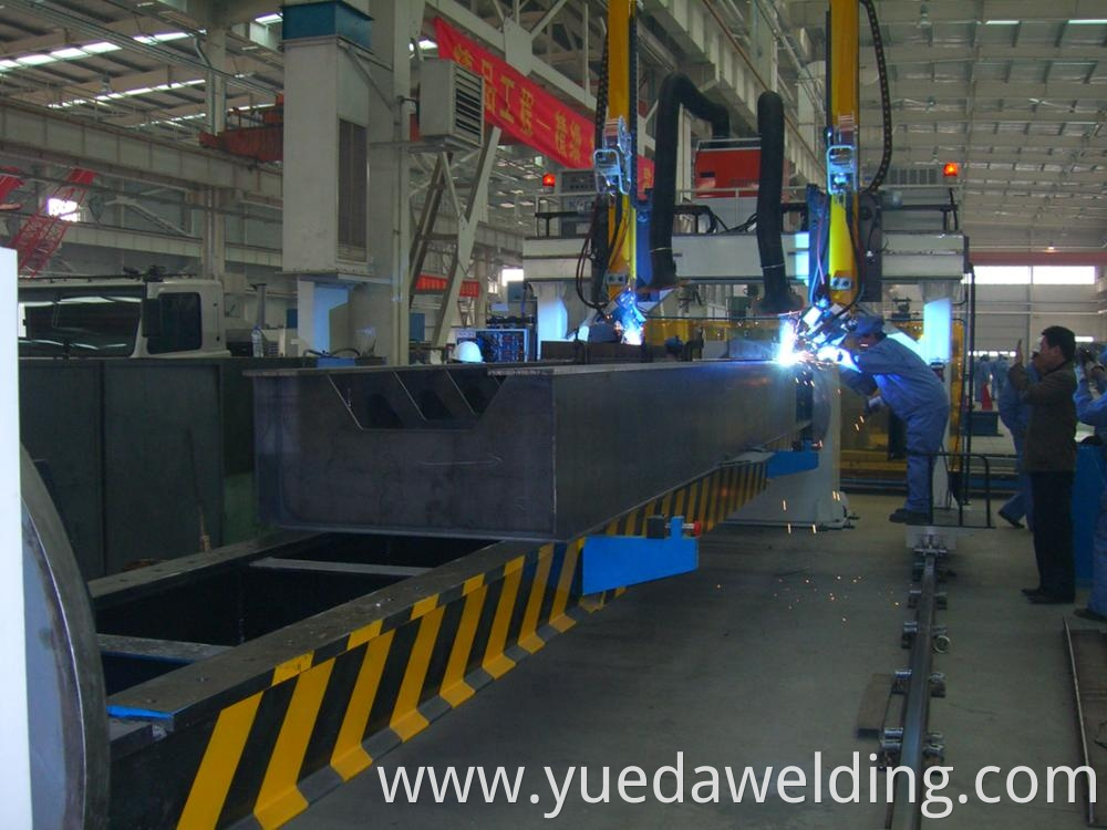 Yueda H Beam Automatic Welding Machine H Beam Assembly Machine H Beam Automatic Production Line